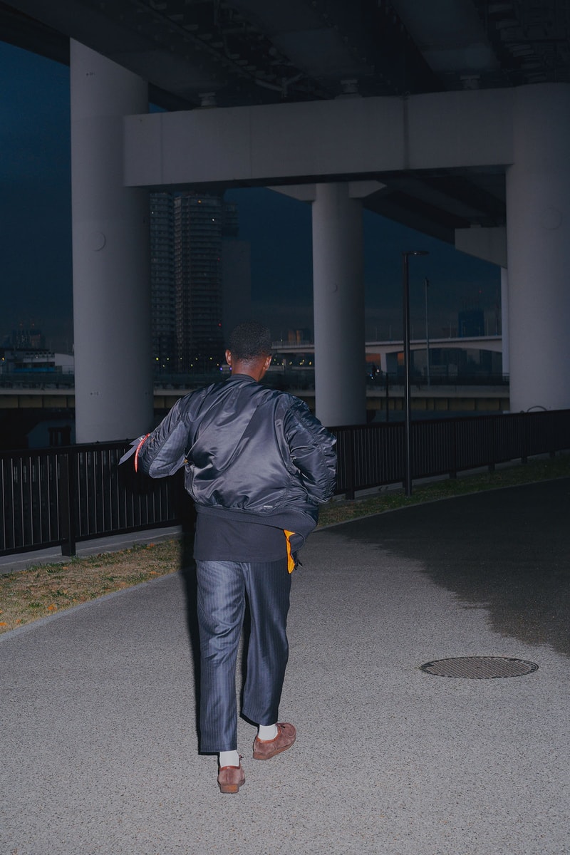ユニフォームエクスペリメントよりロロ・ピアーナのファブリックを使用したスペシャルアイテムが登場 uniform experiment x Loro Piana 2022 new year items Alpha Industries MA-1