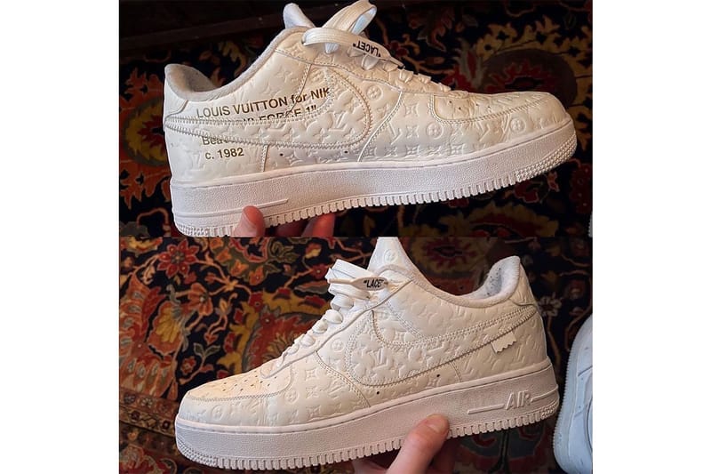 マシュー・ウィリアムズが初見と思われる Louis Vuitton x Nike の Air Force 1 Low を公開