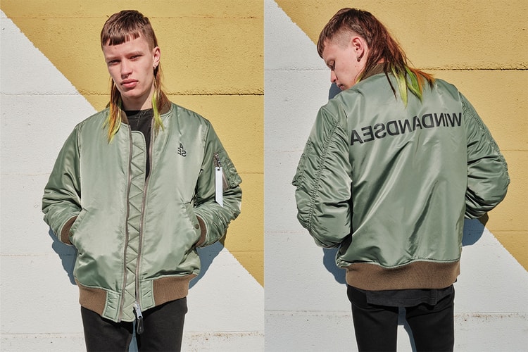 MINEDENIM 創立5周年を記念した WIND AND SEA とのコラボ MA-1 が登場