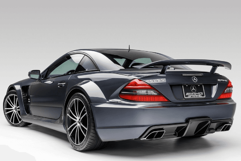 2009年製のメルセデスベンツ SL65 AMG ブラックシリーズがオークションに出品される 2009 Mercedes-Benz SL 65 AMG Black Series Steel Grey Metallic For Sale USA Rare German Supercar V12 Turbocharged