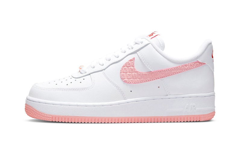 ナイキからコーラルピンクのアクセントを加えたエアフォース1“バレンタイン”が登場 Feel the Love With Nike’s “Valentine” Air Force 1 Low Footwear