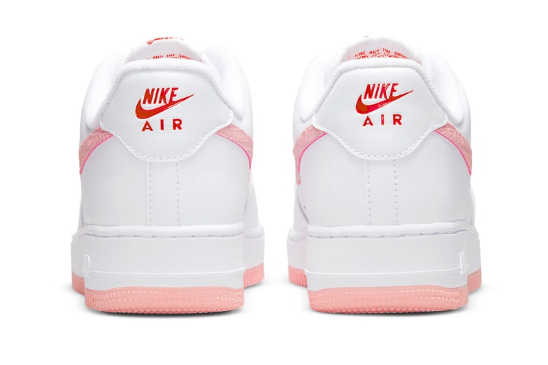 ナイキからコーラルピンクのアクセントを加えたエアフォース1“バレンタイン”が登場 Feel the Love With Nike’s “Valentine” Air Force 1 Low Footwear