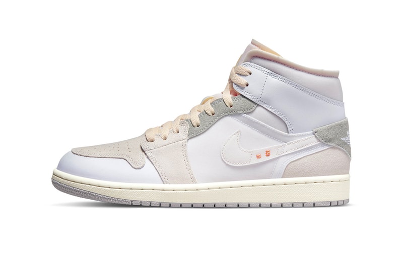 マッドガードとトゥボックスを反転させたエアジョーダン1ミッドが発売間近か Air Jordan 1 Mid "Inside Out" DM9652-100 Release 2022 Jordan Brand