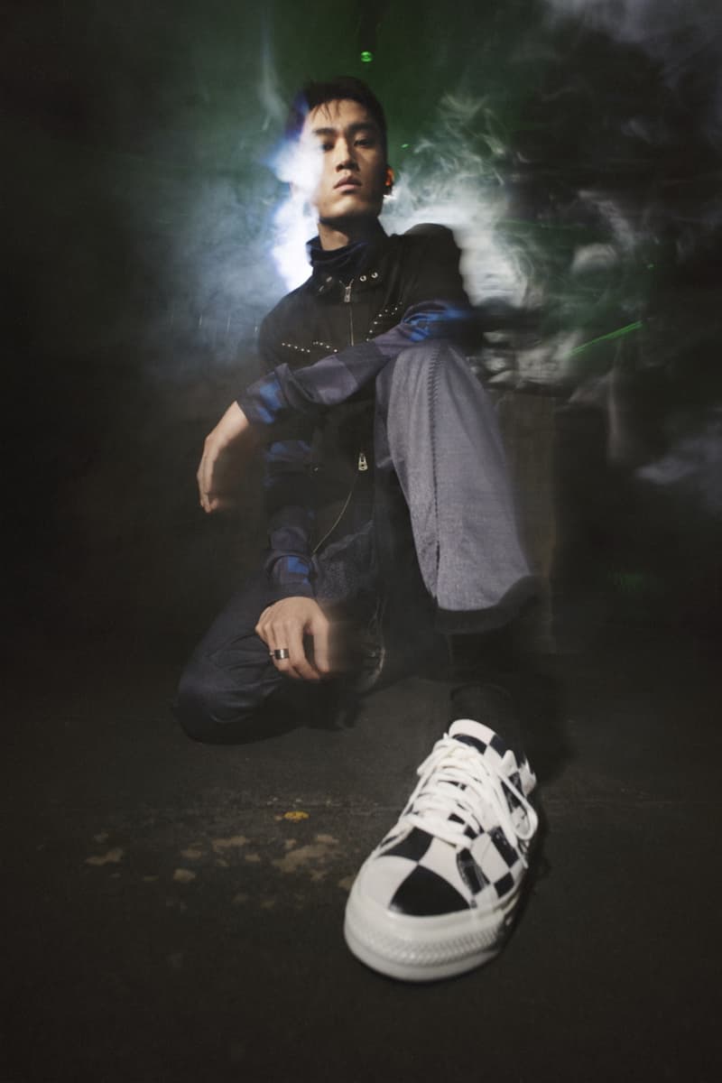 コンバースが歪んだチェッカーボードパターンを配したワンスターを発売 Converse One Star Warped Checkerboard Prints 90s underground club culture green white black egret diamond sole release info date price