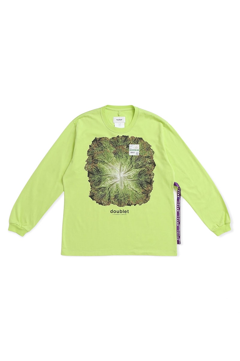 ダブレットが“新鮮野菜”をイメージしたウィズム別注Tシャツを発売 doublet wism collab t shirt release info