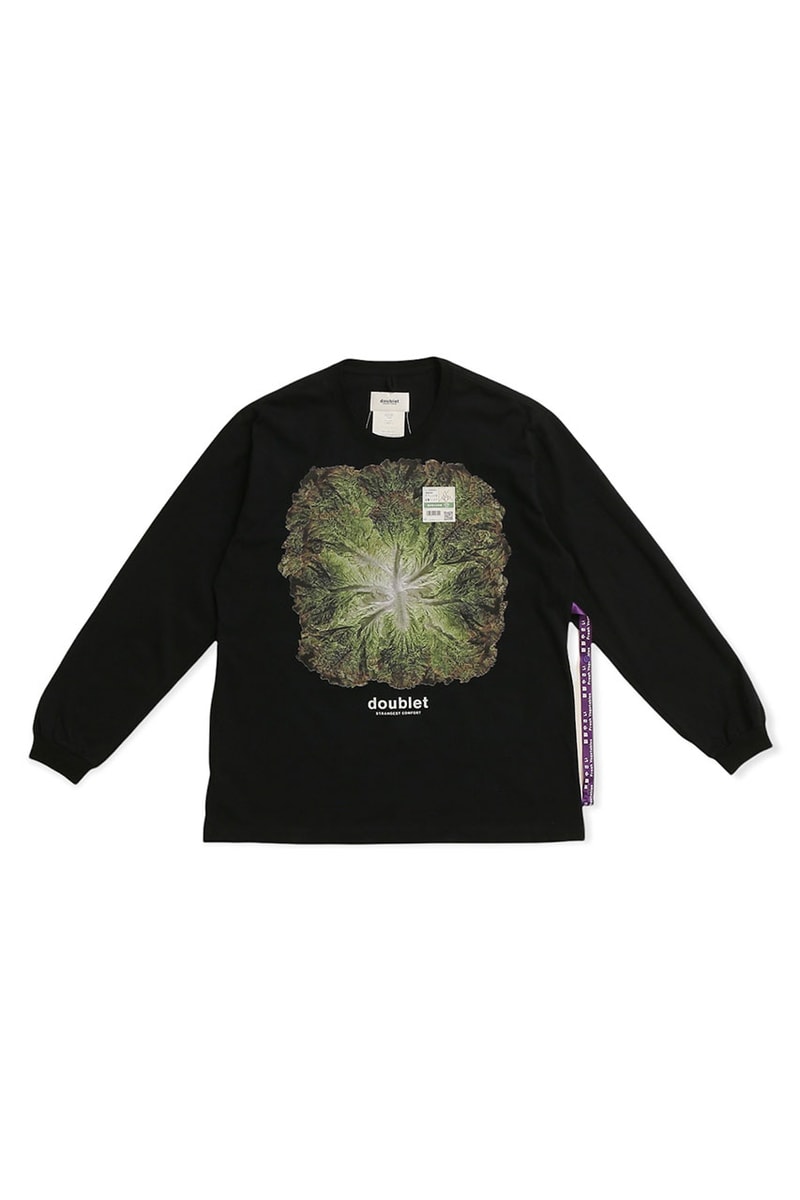 ダブレットが“新鮮野菜”をイメージしたウィズム別注Tシャツを発売 doublet wism collab t shirt release info
