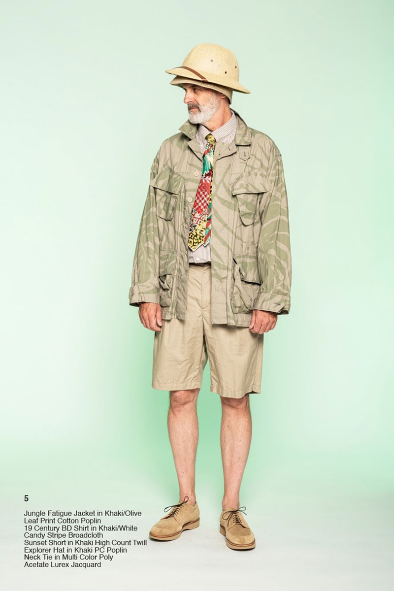 エンジニアド ガーメンツ 2022年春夏コレクション Engineered Garments Spring Summer Collection 2022 SS22 The First and the Future Lookbook Release Info Buy Price African Culture Animal Prints Khaki