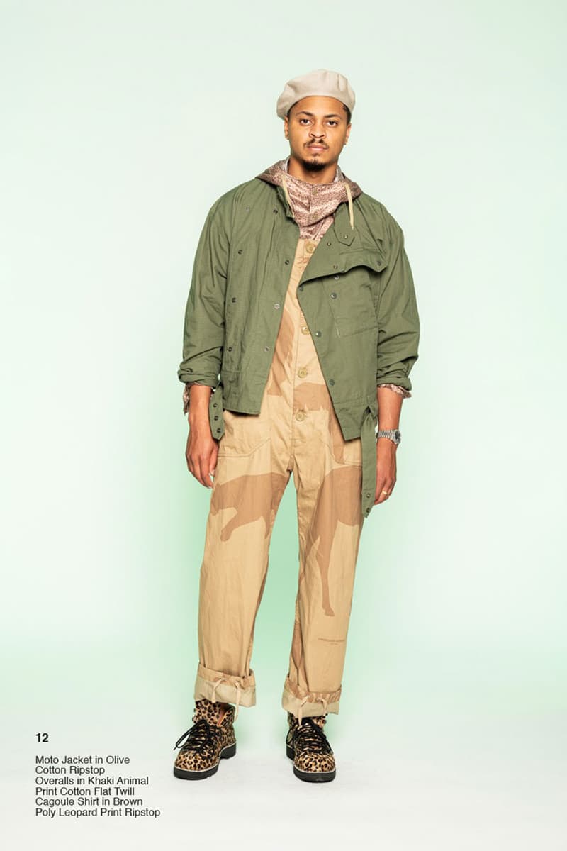 エンジニアド ガーメンツ 2022年春夏コレクション Engineered Garments Spring Summer Collection 2022 SS22 The First and the Future Lookbook Release Info Buy Price African Culture Animal Prints Khaki