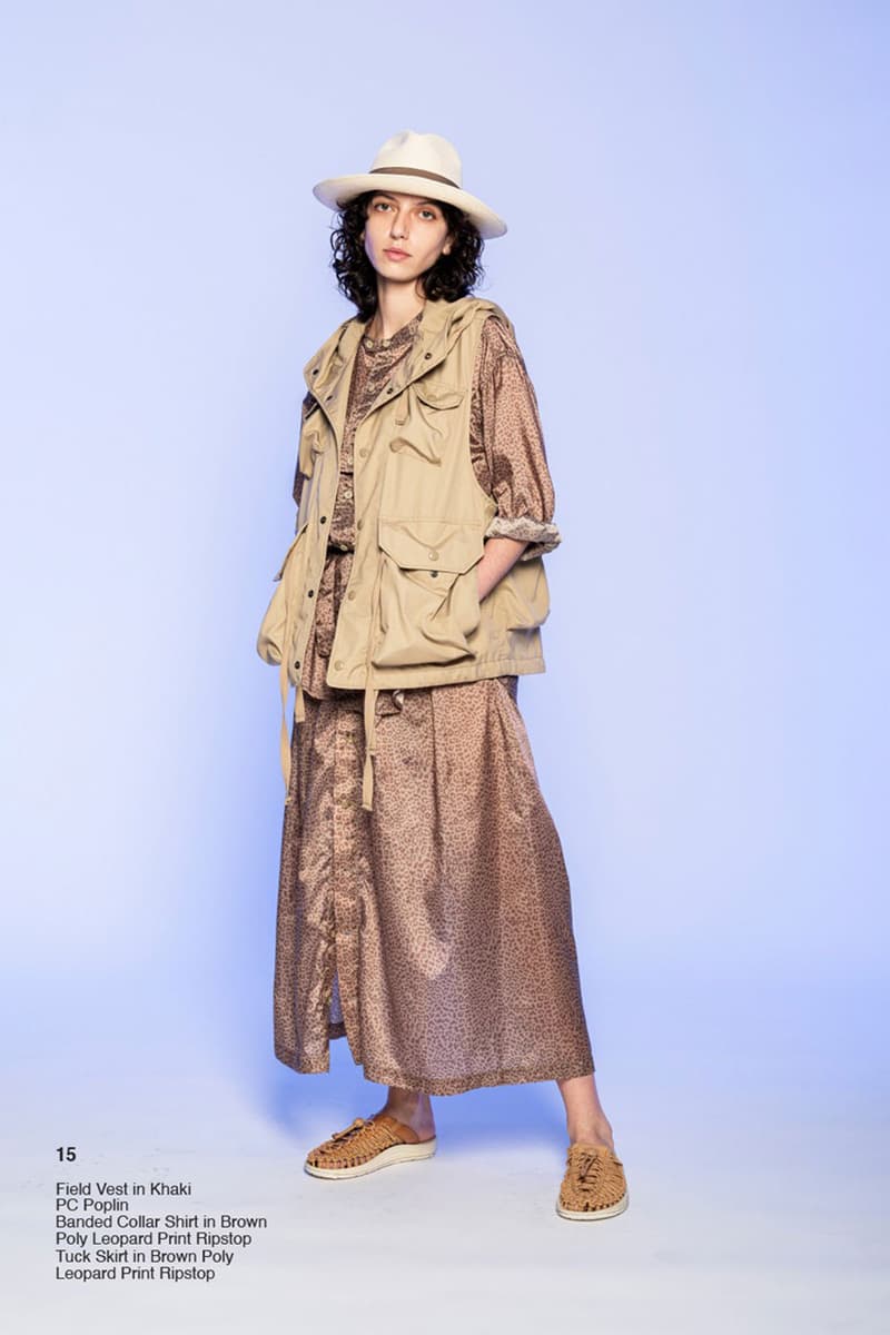 エンジニアド ガーメンツ 2022年春夏コレクション Engineered Garments Spring Summer Collection 2022 SS22 The First and the Future Lookbook Release Info Buy Price African Culture Animal Prints Khaki