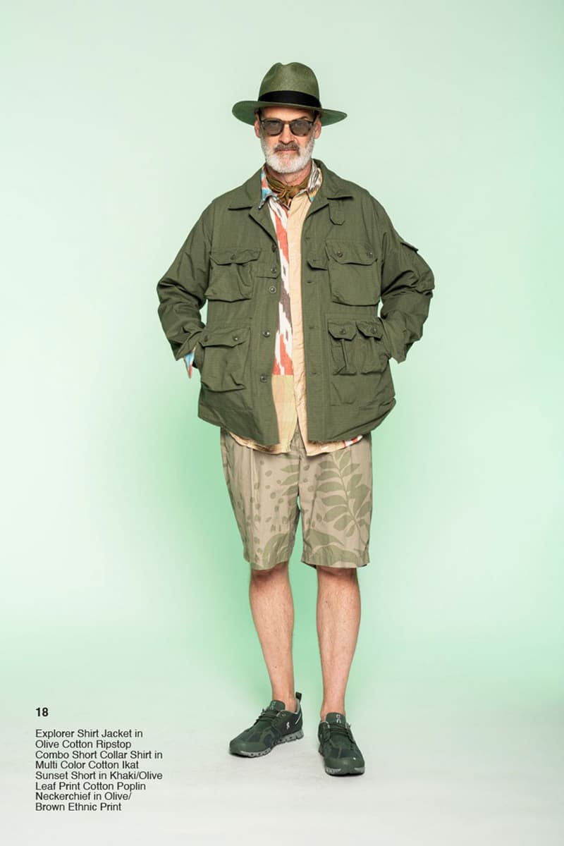 エンジニアド ガーメンツ 2022年春夏コレクション Engineered Garments Spring Summer Collection 2022 SS22 The First and the Future Lookbook Release Info Buy Price African Culture Animal Prints Khaki