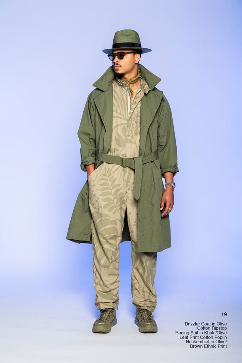 エンジニアド ガーメンツ 2022年春夏コレクション Engineered Garments Spring Summer Collection 2022 SS22 The First and the Future Lookbook Release Info Buy Price African Culture Animal Prints Khaki