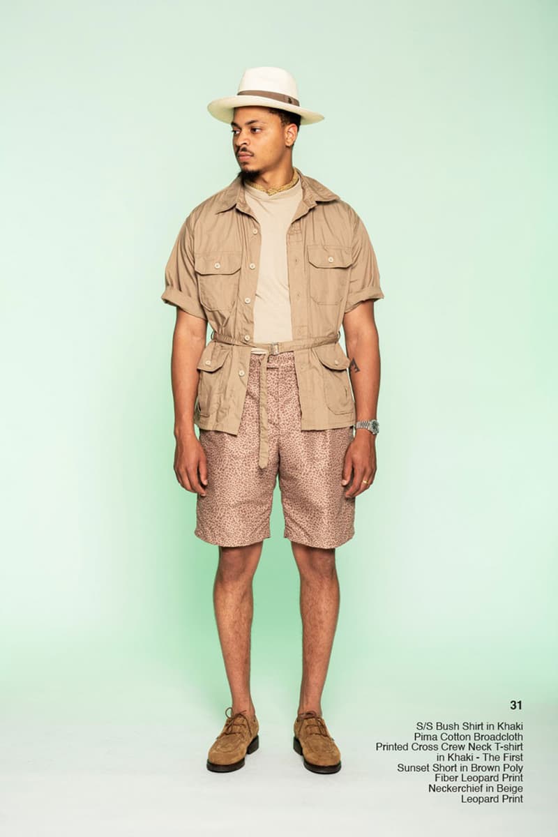 エンジニアド ガーメンツ 2022年春夏コレクション Engineered Garments Spring Summer Collection 2022 SS22 The First and the Future Lookbook Release Info Buy Price African Culture Animal Prints Khaki