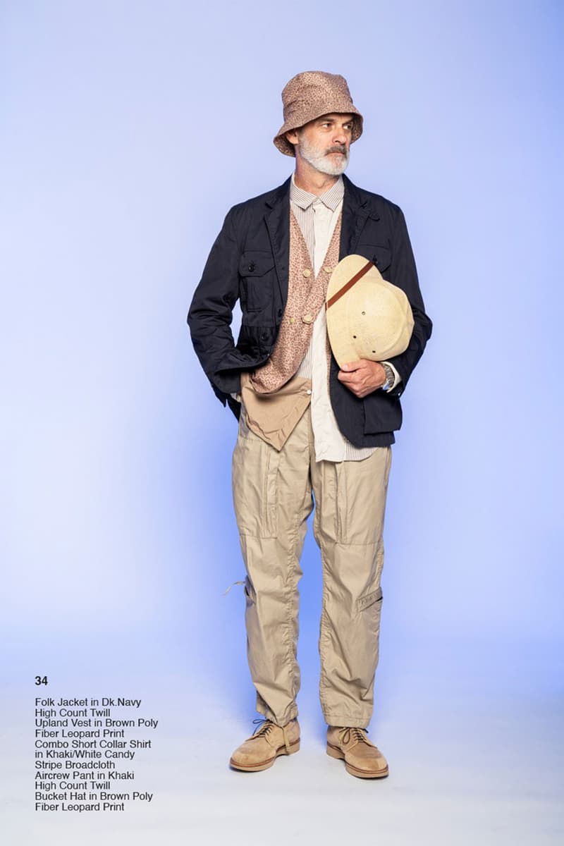 エンジニアド ガーメンツ 2022年春夏コレクション Engineered Garments Spring Summer Collection 2022 SS22 The First and the Future Lookbook Release Info Buy Price African Culture Animal Prints Khaki