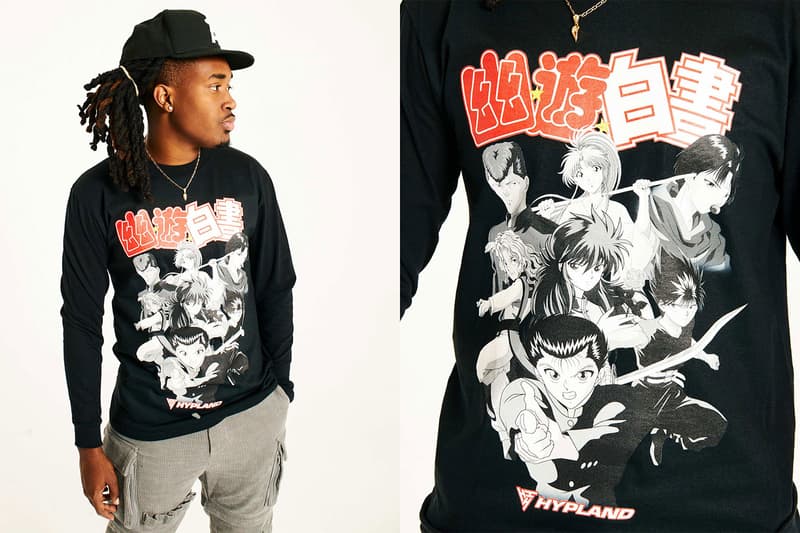 LA発のストリートブランド ハイプランドが『幽☆遊☆白書』とのコラボコレクションを発表 Hypland Yu Yu Hakusho Collaboration Collection Release Info Buy Hiei Kurama Kuwabara Botan lookbooks