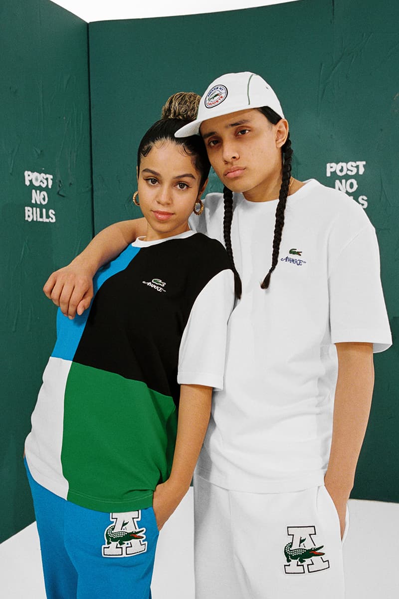 アウェイク ニューヨーク x ラコステによる初のコラボコレクションが発売 Lacoste x Awake NY Collaboration Lookbook Info release streetwear tennis sportswear caps jumpers Angelo baque 