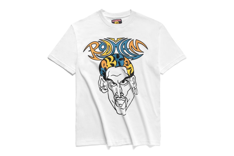 マーケットからデニス・ロッドマンとのコラボカプセルコレクションが到着　MA®KET Launches a Dennis Rodman Collection pink leopard print hoodies and shorts,  photoshoot tees, poster sets, jerseys bucket hats sweatpants woven blankets and Champion basketball shorts apparel home goods doodles pillows smiley face bridal gown t shirt trucker hat release info date price