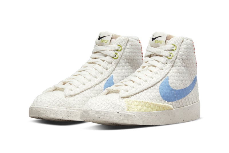 ナイキからサステナブルに仕上げたエアフォース1とブレーザーミッドの新作が登場 Nike Air Force 1 Low Blazer Mid Hemp Official Look Release Info DV2193 400 DV2173 100 2022 Date Buy Price 
