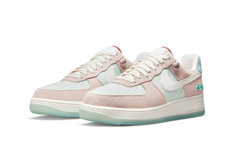 ナイキからエアフォース1の誕生40周年を記念した新作モデルが登場 Nike Air Force 1 Low “Shapeless, Formless, Limitless” DQ5361-011 nike af1 40th anniversary pink suede green transluscent outsole 