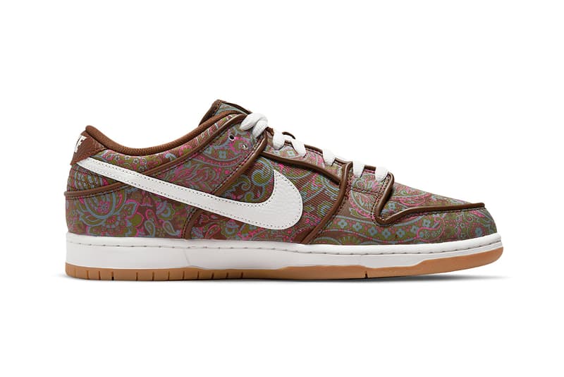 ナイキSBがペイズリー柄を大胆に用いた新作ダンクローを発売 nike sb dunk low brown paisley DH7534 200 release date info store list buying guide photos price