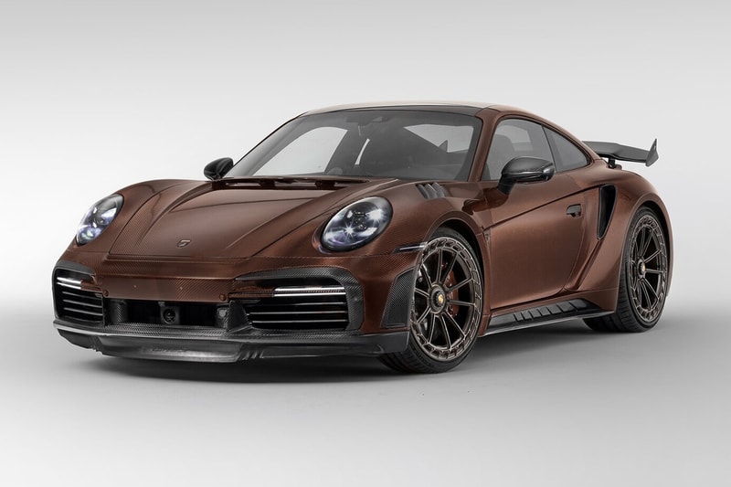 ポルシェ911ターボSのカーボンエディションキットに艶やかなブラウンが登場 Porsche 911 Turbo S 992-Gen Brown Carbon Fiber Conversion TopCar 992 Stinger GTR Carbon Edition Custom Tuning Bodykit German Supercar