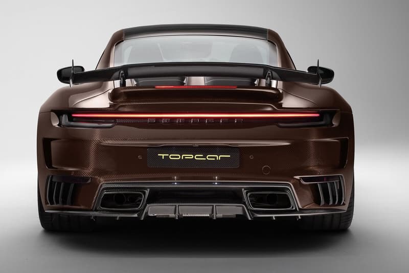 ポルシェ911ターボSのカーボンエディションキットに艶やかなブラウンが登場 Porsche 911 Turbo S 992-Gen Brown Carbon Fiber Conversion TopCar 992 Stinger GTR Carbon Edition Custom Tuning Bodykit German Supercar