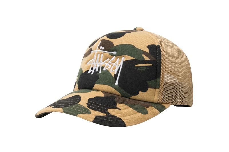 ステューシーとベイプによるコラボトラッカーハットがリリース Stüssy and BAPE Team Up for a Collaborative Trucker Hat Fashion