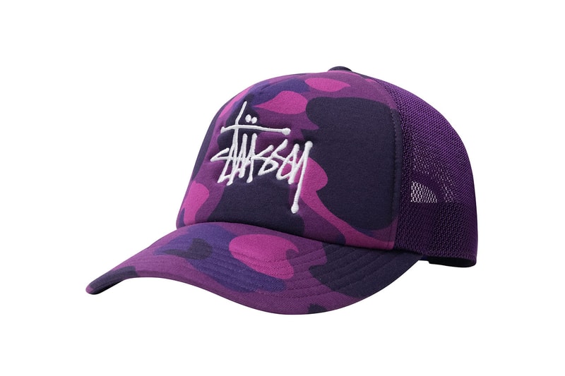 ステューシーとベイプによるコラボトラッカーハットがリリース Stüssy and BAPE Team Up for a Collaborative Trucker Hat Fashion