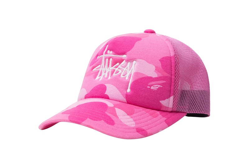 ステューシーとベイプによるコラボトラッカーハットがリリース Stüssy and BAPE Team Up for a Collaborative Trucker Hat Fashion