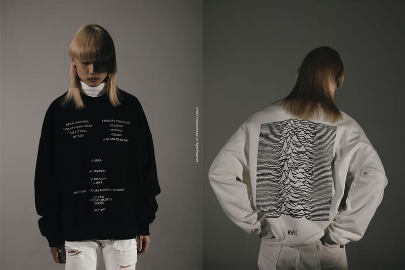 WAVE が Joy Division をフィーチャーしたカプセルコレクションを発売