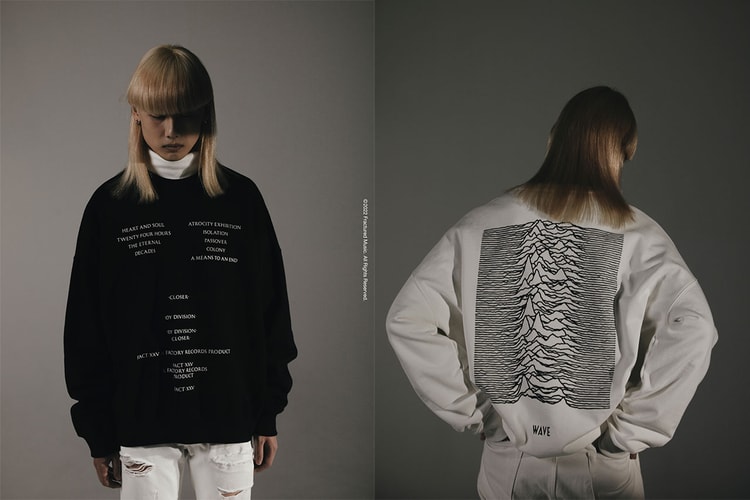 WAVE が Joy Division をフィーチャーしたカプセルコレクションを発売