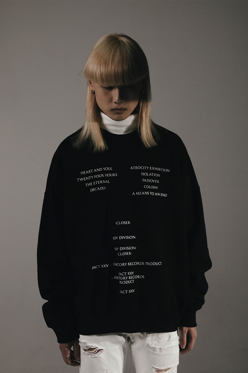 WAVE が Joy Division をフィーチャーしたカプセルコレクションを発売 WAVE and Joy Division capsule collection release info Unknown Pleasures Closer