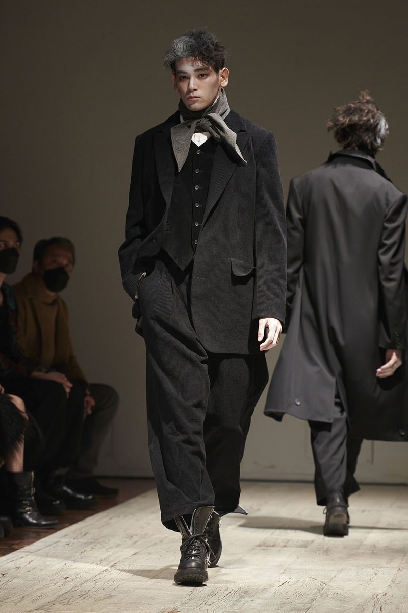 ヨウジヤマモト 2022年秋冬コレクション Yohji Yamamoto POUR HOMME fall winter 2022 collection info