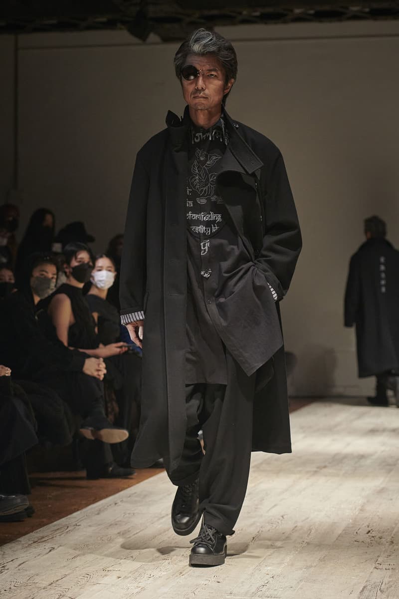 ヨウジヤマモト 2022年秋冬コレクション Yohji Yamamoto POUR HOMME fall winter 2022 collection info