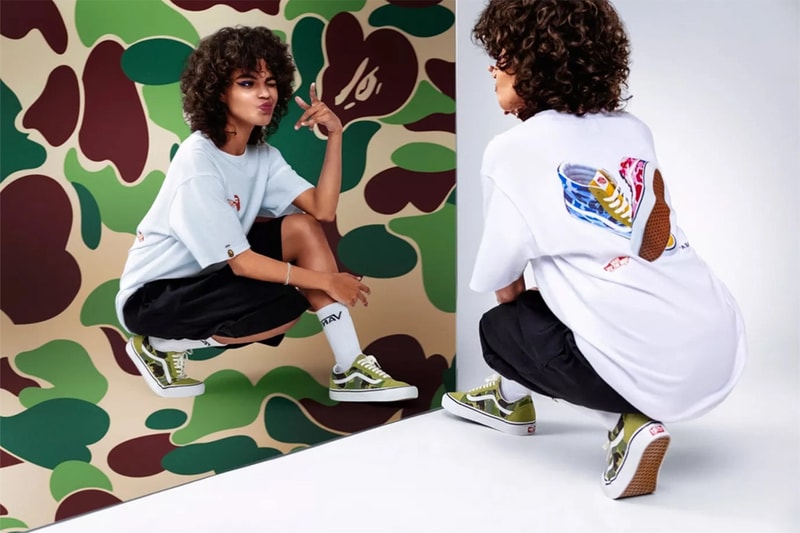 ベイプ x ヴァンズ によるコラボレーション第2弾がリリース　BAPE Reconnects With Vans for Another Footwear and Apparel Collaboration