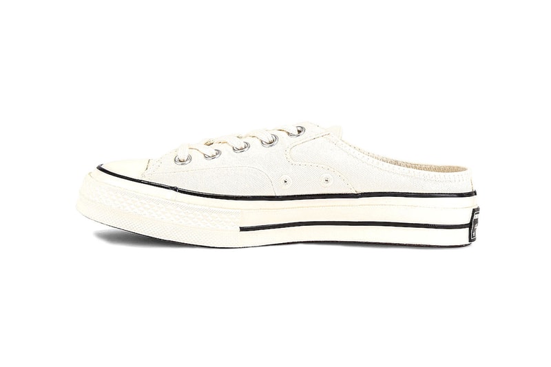 コンバースからミュールタイプのオールスターが登場 Converse Chuck 70 Mule Recycled Canvas Release Info Buy Price Black White