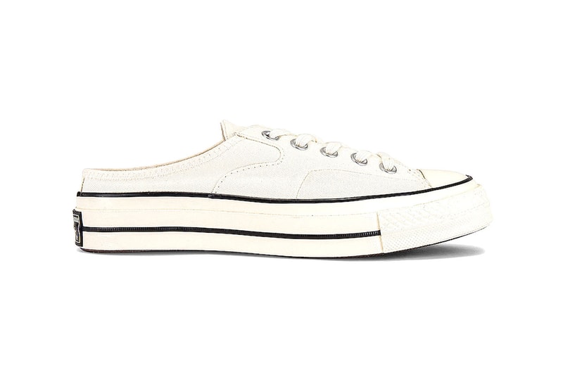 コンバースからミュールタイプのオールスターが登場 Converse Chuck 70 Mule Recycled Canvas Release Info Buy Price Black White