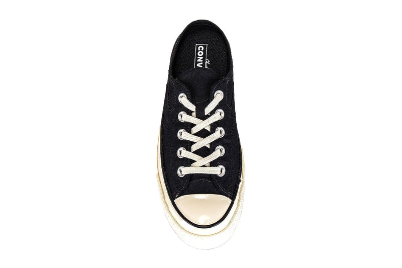 コンバースからミュールタイプのオールスターが登場 Converse Chuck 70 Mule Recycled Canvas Release Info Buy Price Black White