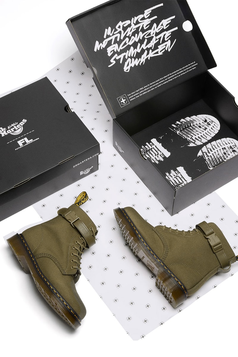 マーチンxフューチュララボラトリーズからコラボブーツがリリース　Dr. Martens x Futura Laboratories collab release info