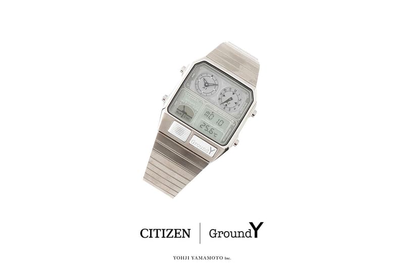 グランドワイxシチズンからアナデジテンプのシルバーモデルが限定販売 Ground Y x CITIZEN ANA–DIGI TEMP silver limited model new release info