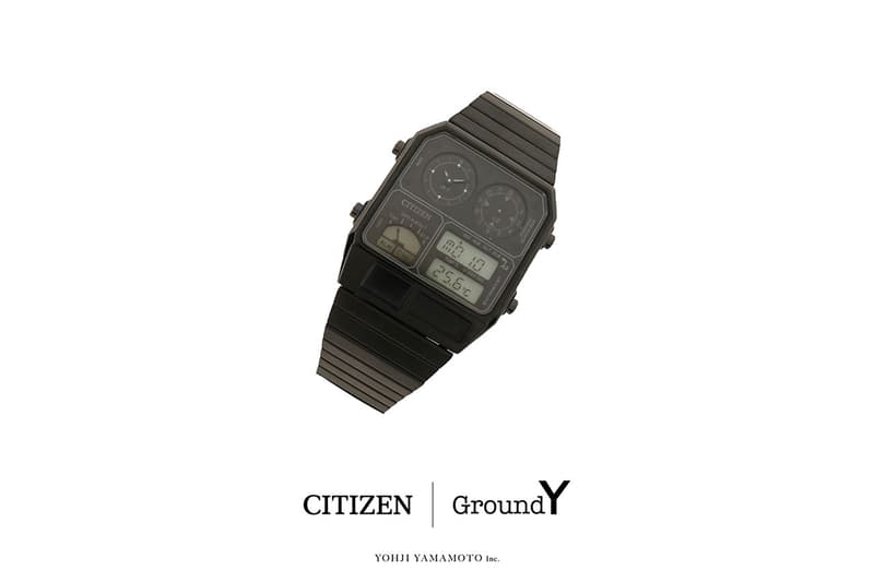 グランドワイxシチズンからアナデジテンプのシルバーモデルが限定販売 Ground Y x CITIZEN ANA–DIGI TEMP silver limited model new release info