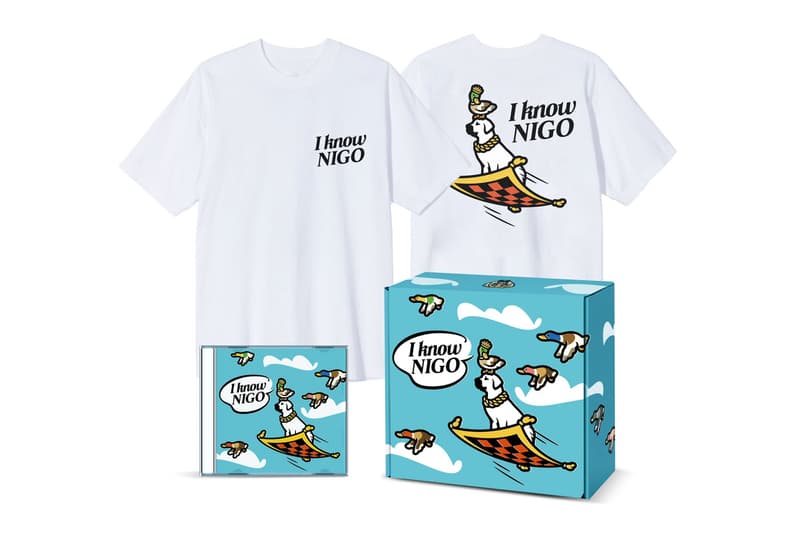 ニゴー『I Know NIGO』のTシャツ + CD のボックスセットが予約受付中