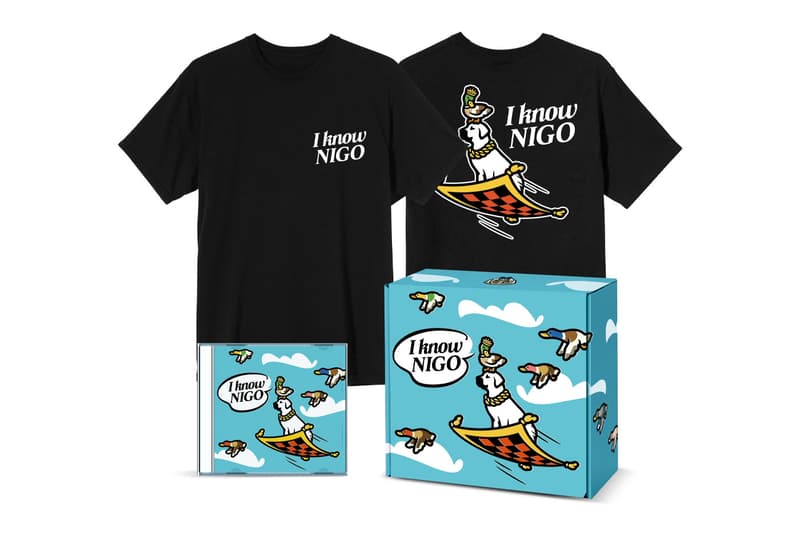 ニゴー『I Know NIGO』のTシャツ + CD のボックスセットが予約受付中