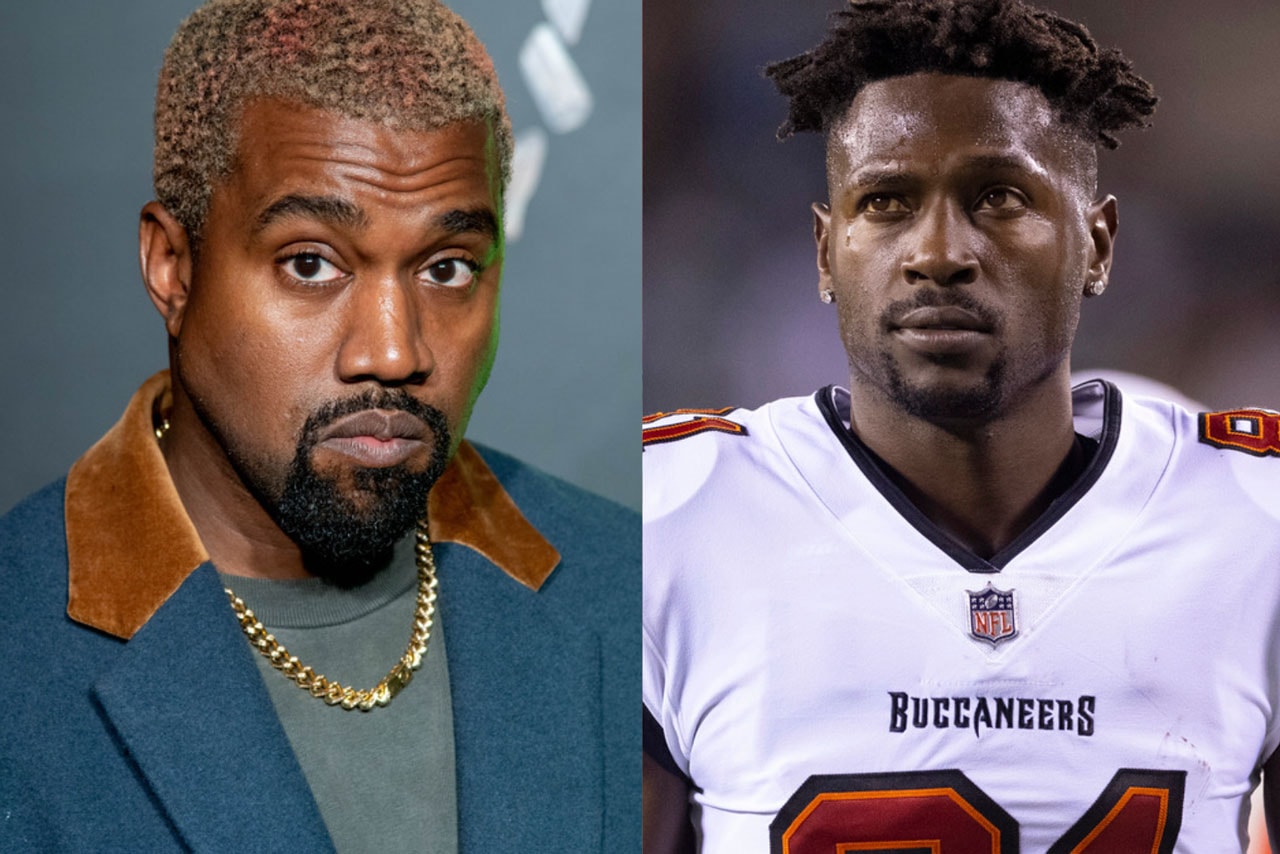 カニエ・ウェストと 元 NFL 選手のアントニオ・ブラウンが新スポーツブランドをローンチ Kanye West Officially Enlists NFL Receiver Antonio Brown for Donda Sports