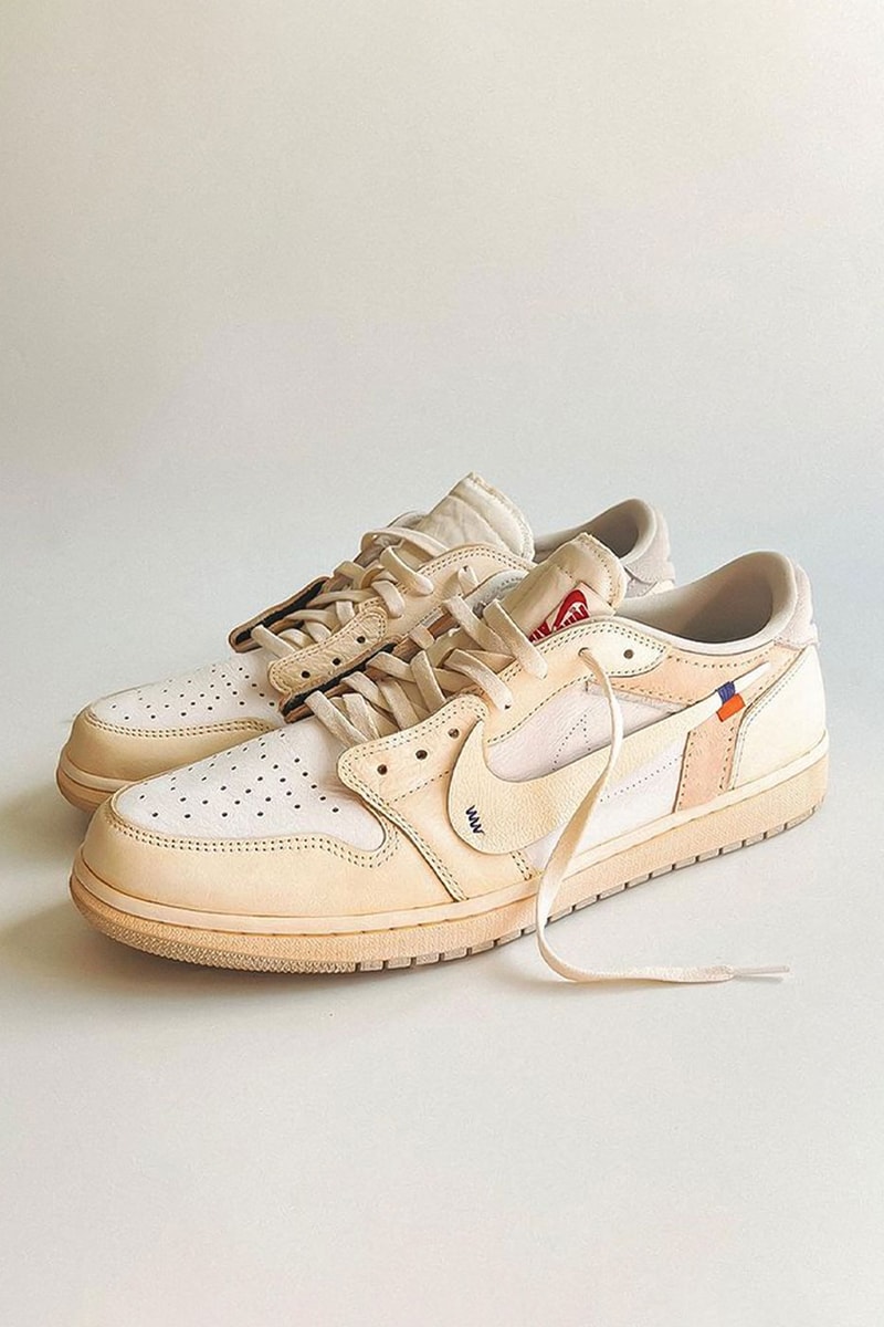 レブロン・ジェームズのために製作されたカスタム仕様の オフワイト x エアジョーダン1 ロー Off-White™️ x Air Jorda 1 Low が公開 LeBron James Shows Off Custom Off-White™ x Air Jordan 1 Low chef huy le virgil abloh sneakers custom shoes los angeles lakers king james