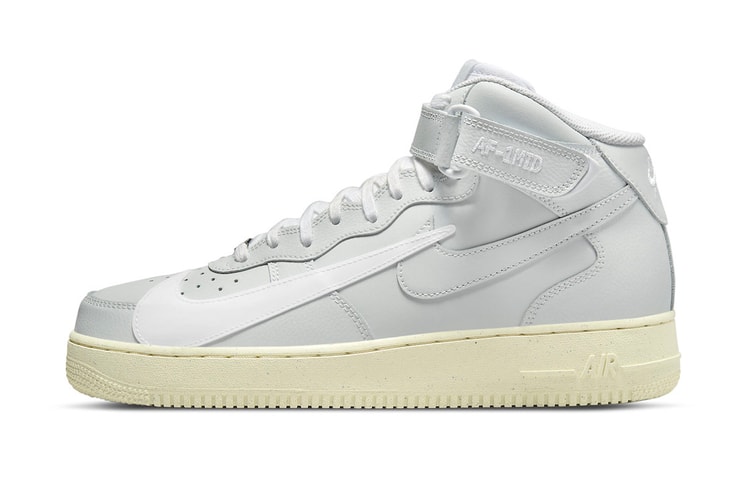 UPDATE:Nike からスウッシュを“コピペ”したような新作の Air Force 1 Mid が登場