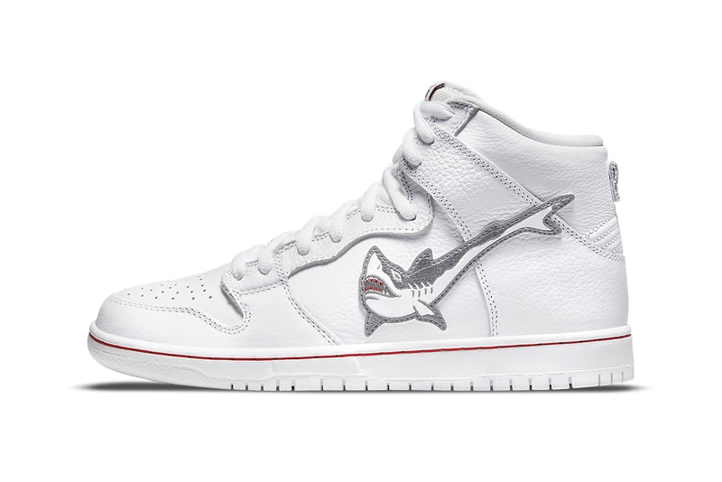 ナイキSBxオスカー・ローゼンバーグによる ダンクハイ “シャーク”の新色が登場 oski nike sb dunk high great white shark DC8908 105 release info date store list buying guide photos price 