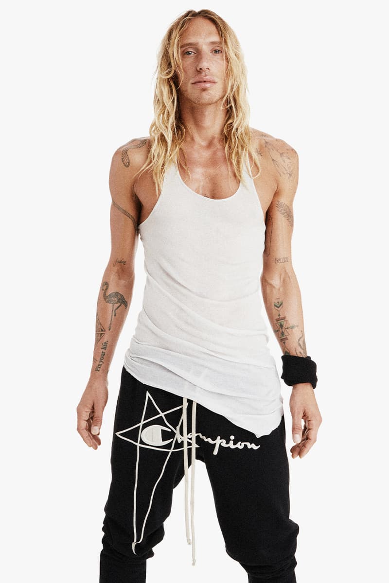 チャンピオン x リック・オウエンスによるコラボコレクション第3弾が到着 Champion x Rick Owens collab collection 2022 spring summer release info