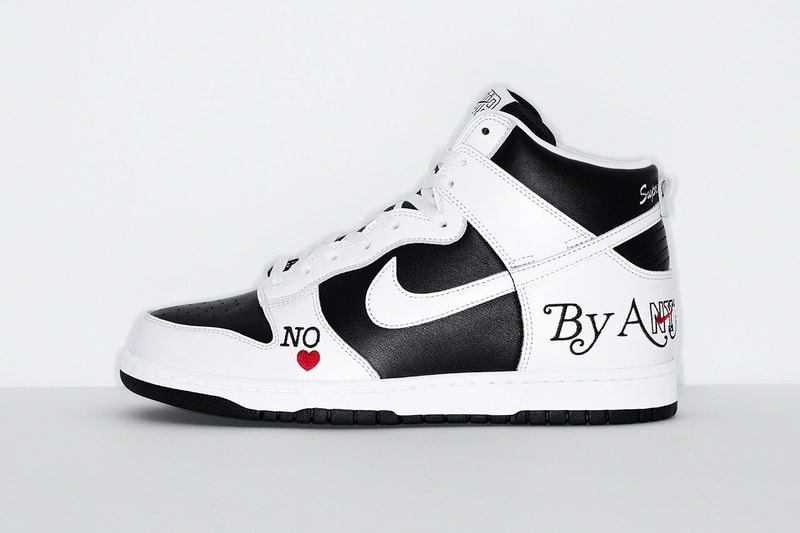 シュプリームxナイキSBによるコラボダンクハイがついに発売 supreme nike sb dunk high by any means release date