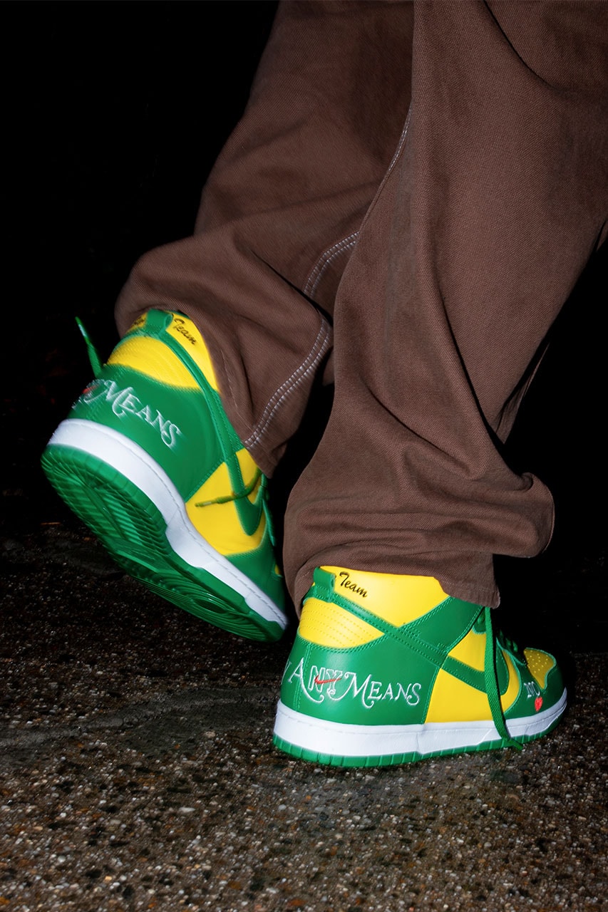 シュプリームxナイキSBによるコラボダンクハイがついに発売 supreme nike sb dunk high by any means release date