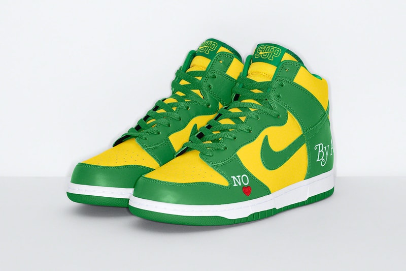シュプリームxナイキSBによるコラボダンクハイがついに発売 supreme nike sb dunk high by any means release date